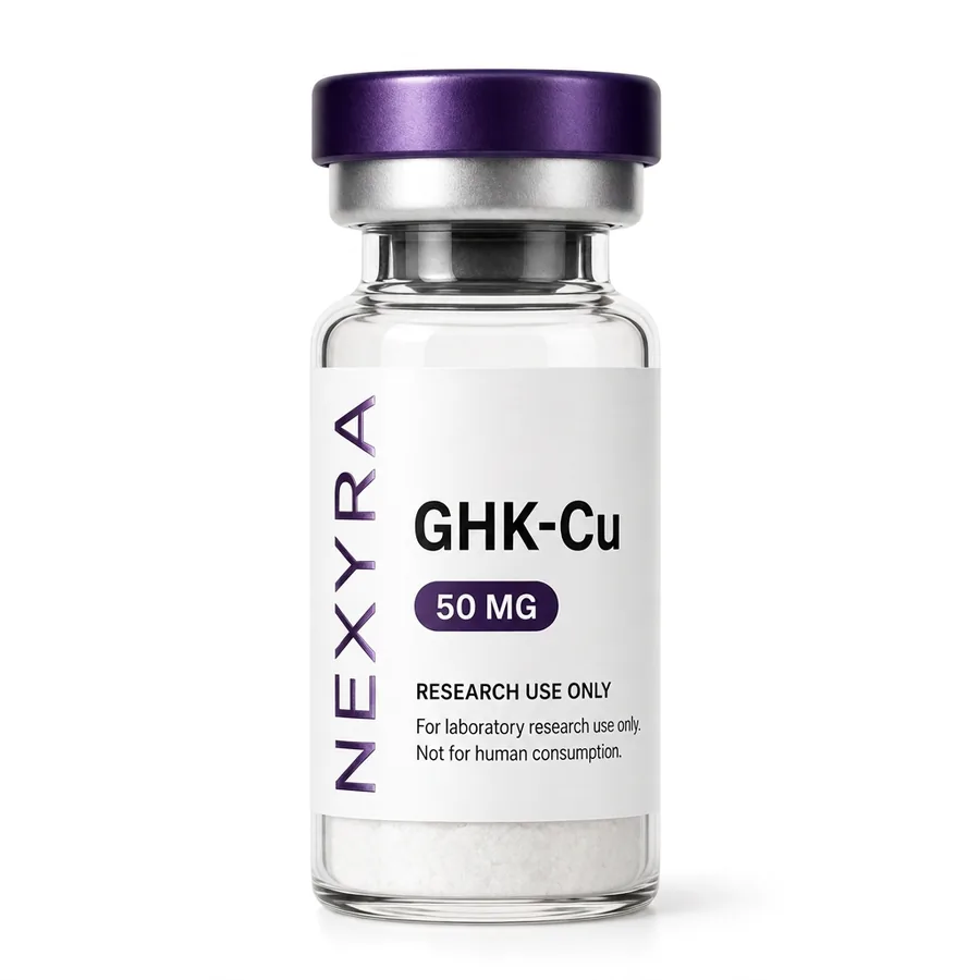 GHK-Cu 50mg lyophilized peptide vial — Nexyra Labs
