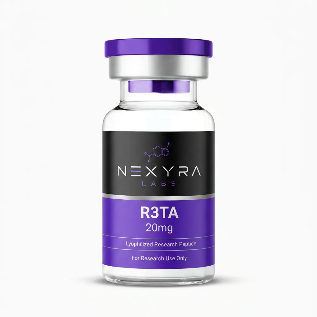 R3TA 20mg research peptide vial
